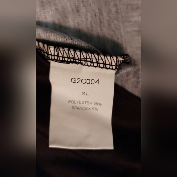 Black & White Pullover Top with Three Quarter Zip Size XL Boho Casual Retro - Picture 5 of 6